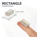 N42 Neodymium Rectangular Magnet - 3/8 in. x 5/16 in. x 27/32 in. thick - 9.92lbs Pull
