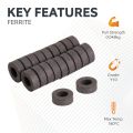 Y10 Ceramic Magnets - 5/16 in. O.D. x 3/16 in. I.D. x 1/8 in. thick - 0.15lbs Pull