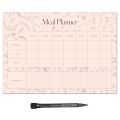 MagFlex® A4 Wild Flowers Weekly Meal Planner Refrigerator Magnet - Flexible Magnetic Sheet