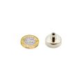 N42 Neodymium Pot Magnet with M5 Thread - 1 in. dia x 11/16 in. tall - 44.1lbs Pull