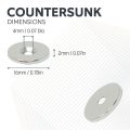 Countersunk Magnets, Steel Discs & Screws Pack - 13/16 in. dia