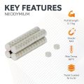 N42 Neodymium Disc Magnet - 1/16 in. dia x 1/32 in. thick - 0.24lbs Pull