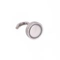 N42 Neodymium Clamping Magnet with M4 Eyebolt or Hook - 13/16 in. dia - 36.4lbs Pull