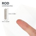 N42 Neodymium Rod Magnet - 1/32 in. dia x 5/32 in. thick - 0.06lbs Pull