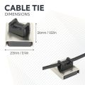 Magnetic Cable Tie Mount - 1 in. x 29/32 in. x 1/4 in. thick - 13.45lbs Pull