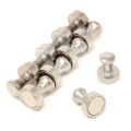 Chrome Skittle Pot Magnet - 13/16 in. dia x 1 in. tall - 19.8lbs Pull