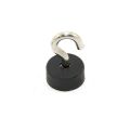 Rubber Coated Pot Magnet Countersunk with M5 Eyebolt - 7/8 in. dia x 3/8 in. thick