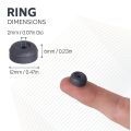 Y10 Ceramic Ring Magnet - 1/2 in. O.D. x 1/16 in. I.D. x 1/4 in. thick - 0.22lbs Pull