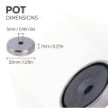 Y30BH Ceramic Countersunk Pot Magnet - 1-3/8 in. dia x 9/32 in. thick x 3/16 in. hole - 15.21lbs Pull