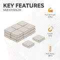 N42 Neodymium Cube Magnet - 3/8 in. x 3/8 in. x 1/8 in. thick - 4.85lbs Pull