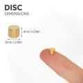 N35 Neodymium Gold Plated Disc Magnet - 3/16 in. dia x 5/32 in. thick - 1.45lbs Pull