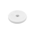 Black Rubber Coated POS Magnets Countersunk with M4 Boss Thread (Flush x 1/8 in. deep) - 1-9/16 in. dia x 1/4 in. high - 17.6lbs Pull