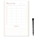 MagFlex® A4 Minimalistic Weekly Meal Planner Refrigerator Magnet - Flexible Magnetic Sheet