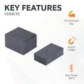 Y30BH Ceramic Rectangular Magnet - 1-9/16 in. x 1 in. x 3/8 in. thick - 6.17lbs Pull