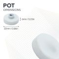 Rubber Coated POS Magnet Countersunk with M4 Boss Thread - 7/8 in. dia x 1/4 in. high - Black - 11.02lbs Pull