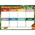 MagFlex® A3 Magnetic Jungle Reward Chart with Colourful Star Magnets - Flexible Magnetic Sheet