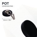 Ceramic Pot Magnet with Swivel Hook - 1-7/16 in. dia - 5.07lbs Pull