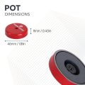Ceramic Limpet Pot Magnet Countersunk with M6 threaded hole - 1-9/16 in. dia x 3/8 in. thick - 30.87lbs Pull