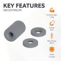 N42 Neodymium PTFE Coated Countersunk Disc Magnet - 3/8 in. dia x 1/16 in. thick x 1/8 in. hole - 2.64lbs Pull (North)