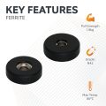 N42 Neodymium Rubber Coated Countersunk Disc Magnet - 5/8 in. dia x 3/16 in. thick x 1/8 in. hole - 4.18lbs Pull (North)