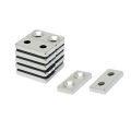 N42 Neodymium Countersunk Rectangular Magnet - 13/16 in. x 3/8 in. x 1/8 in. Hole - 9.26lbs Pull