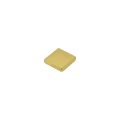 N50 Neodymium Square Gold Plated Magnet - 3/16 in. x 3/16 in. x 1/32 in. thick - 0.88lbs Pull