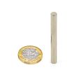 N52 Diametrically Magnetised Neodymium Rod Magnet 5/16 in. dia x 2 in. thick - 15.21lbs Pull