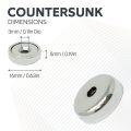 Neodymium Pot Magnets, Steel Discs & Screws Pack - 5/8 in. dia
