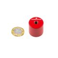 Alnico 5 Deep Pot Magnet c/w M6 threaded hole - 1-1/16 in. dia x 1 in. thick - 13.23lbs Pull