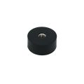 Rubber Coated Pot Magnet Countersunk with M5 thread hole - 7/8 in. dia x 3/8 in. thick - 5.73lbs Pull