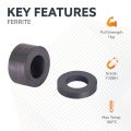 Y30BH Ceramic Ring Magnet - 1-1/4 in. O.D. x 11/16 in. I.D. x 3/16 in. thick - 2.21lbs Pull