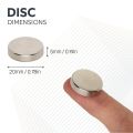 N42 Neodymium Disc Magnet - 13/16 in. dia x 3/16 in. - 16.09lbs Pull
