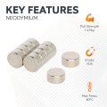 N35 Neodymium Disc Magnet - 5/16 in. dia x 5/32 in. thick - 3.24lbs Pull