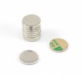 Nickel Plated Mild Steel Disc with 3M Self-Adhesive - 5/8 in. dia x 1/16 in. thick