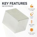 N42 Neodymium Rectangular Magnet - 1 in. x 3/4 in. x 3/4 in. thick - 29.37lbs Pull