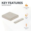 N42 Neodymium Rectangular Magnet - 13/16 in. x 1/8 in. x 1/16 in. thick - 4.18lbs Pull