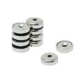 N42 Neodymium Countersunk Pot Magnet - 5/8 in. dia x 3/16 in. thick x 1/8 in. hole - 21.16lbs Pull