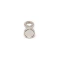 N42 Neodymium Clamping Magnet with M4 Eyebolt - Machine Lathed - 5/8 in. dia - 20.1lbs Pull