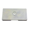 Neodymium Magnetic Pad with Hook - 2-9/32 in. x 9/32 in. thick - 38.58lbs Pull
