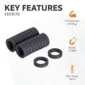 Y10 Ceramic Magnets - 7/16 in. O.D. x 5/16 in. I.D. x 1/8 in. thick - 0.17lbs Pull