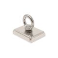 N42 Neodymium Pot Magnet with M10 Eyebolt & 10m Rope - 3 in. x 2-3/16 in. x 9/16 in. thick - 242.55lbs Pull