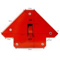 Small Switchable Multi-angle Welding Magnet (45° x 90° x 135°) - 30lbs