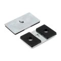 Neodymium Magnetic Pad with Hook - 2-9/32 in. x 9/32 in. thick - 38.58lbs Pull