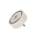 N42 Neodymium Pot Magnet with 1x M12 and 1x M10 Eyebolt + 32.8 feet Rope - 4-9/16 in. dia x 1-1/4 in. - 882lbs Pull