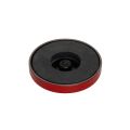 Ceramic Limpet Pot Magnet Countersunk with M6 threaded hole - 3 in. dia x 1/2 in. thick - 72.77lbs Pull