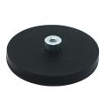 Rubber Coated POS Magnet c/w M6 Boss Thread - 2-9/16 in. dia x 1/3 in. high - 48.51lbs Pull