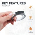FerroFlex® 3M Self-Adhesive Gloss White Ferrous Strip - 1/2 in. Wide