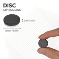 Y10 Ceramic Disc Magnet with Self Adhesive Foam - 13/16 in. dia x 1/8 in. thick - 1.32lbs Pull