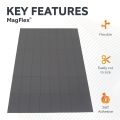 MagFlex® Self-Adhesive Flexible Magnetic Rectangles - 1-7/8 in. x 15/16 in. - 48 per A4 Sheet