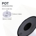 Ceramic Pot Magnet - 3-7/8 in. dia x 7/8 in. thick x 3/8 in. hole - 149.94lbs Pull